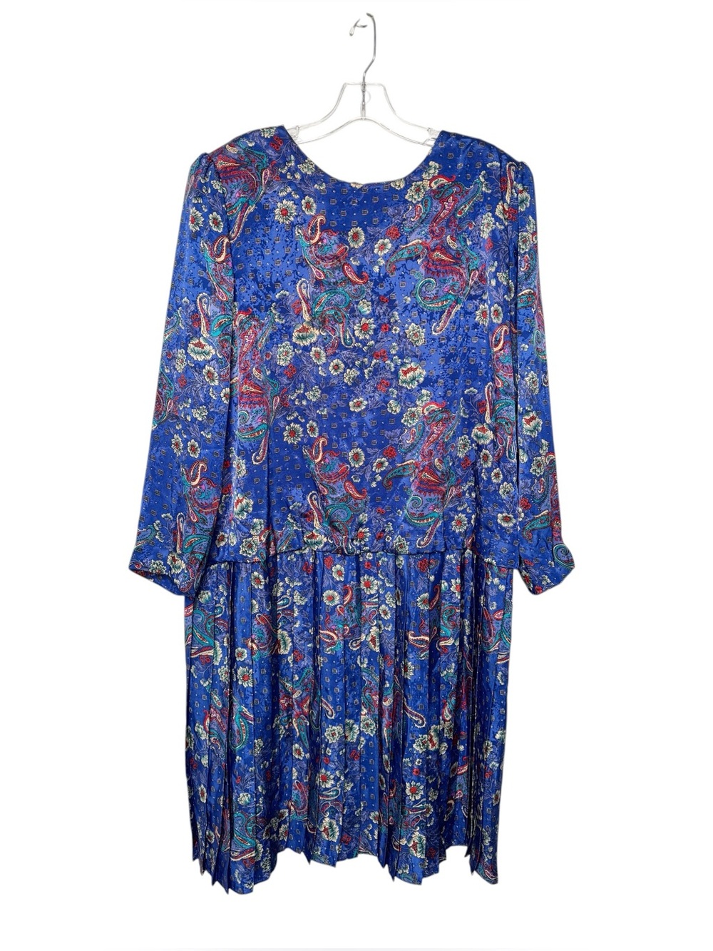 Lori Max New York Vintage Pleated Floral Paisly 80’s Dress Size 20W